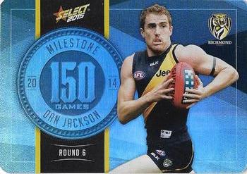 2015 Select AFL Champions - Milestone Game Foils #MG66 Daniel Jackson Front